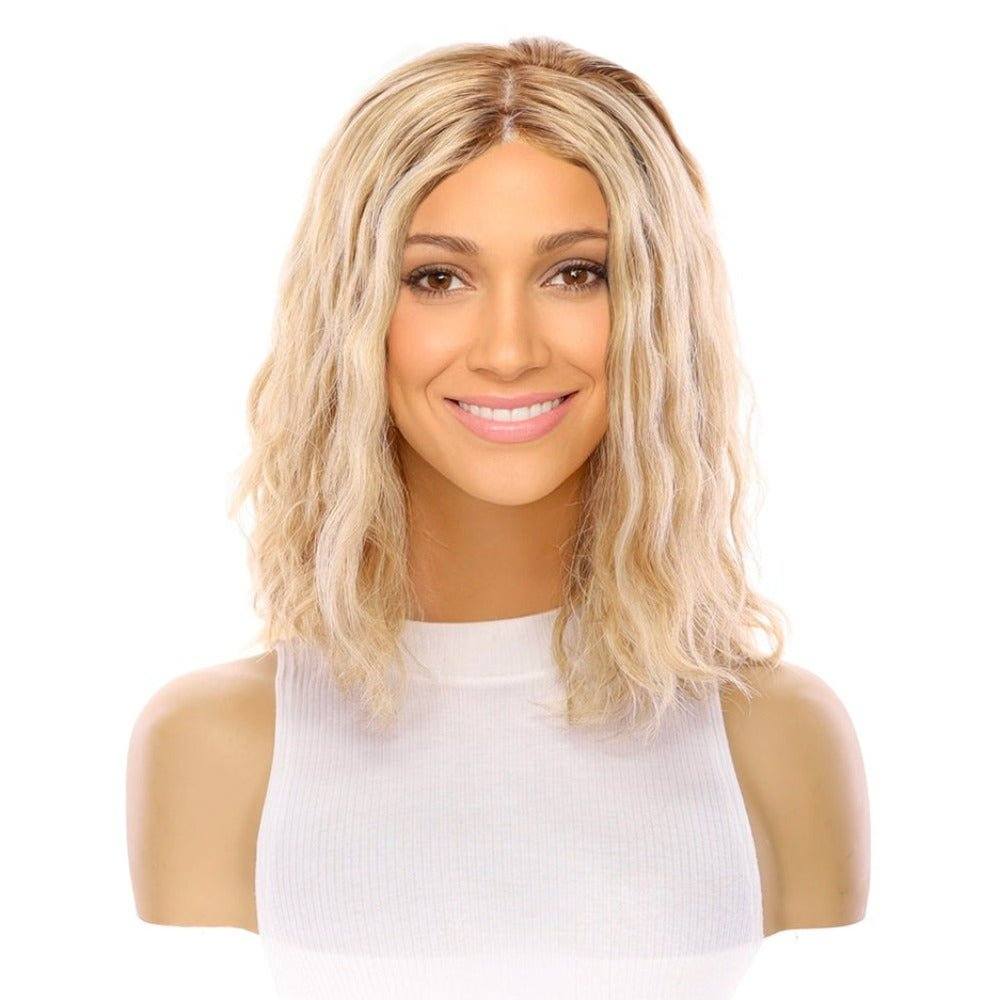 13" Victoria Silk Top Wig Medium Blonde Wavy - Image 2