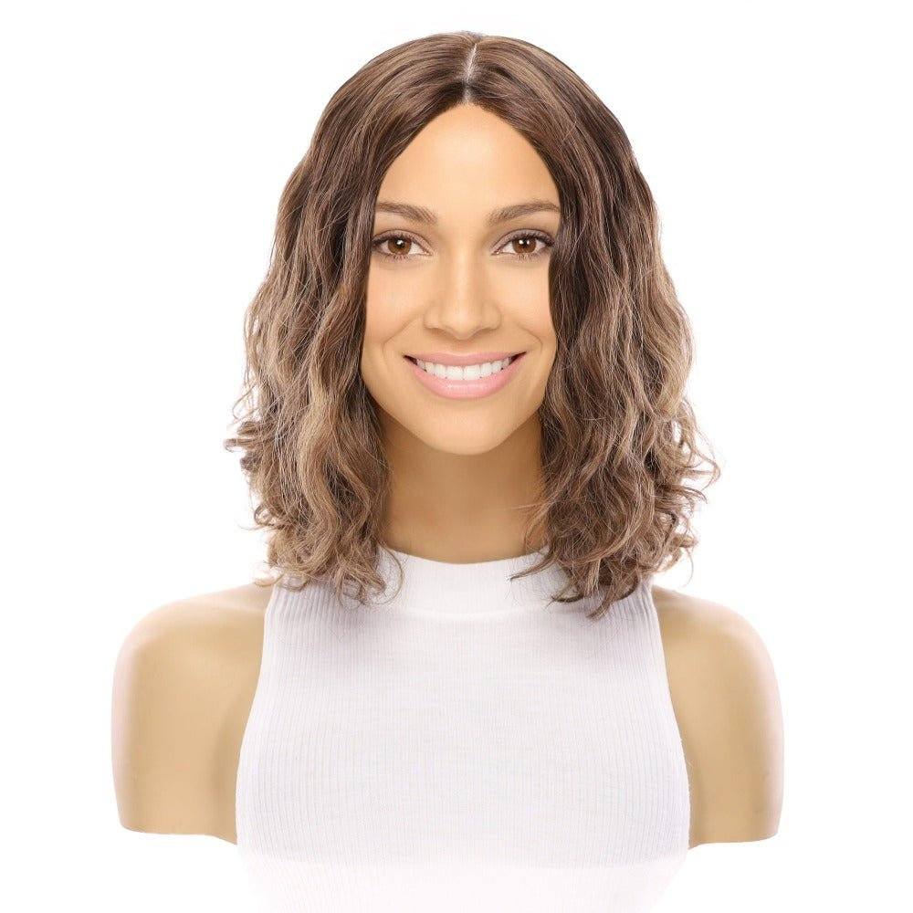 13" Victoria Silk Top Wig Medium Brown Babylight Wavy - Image 2