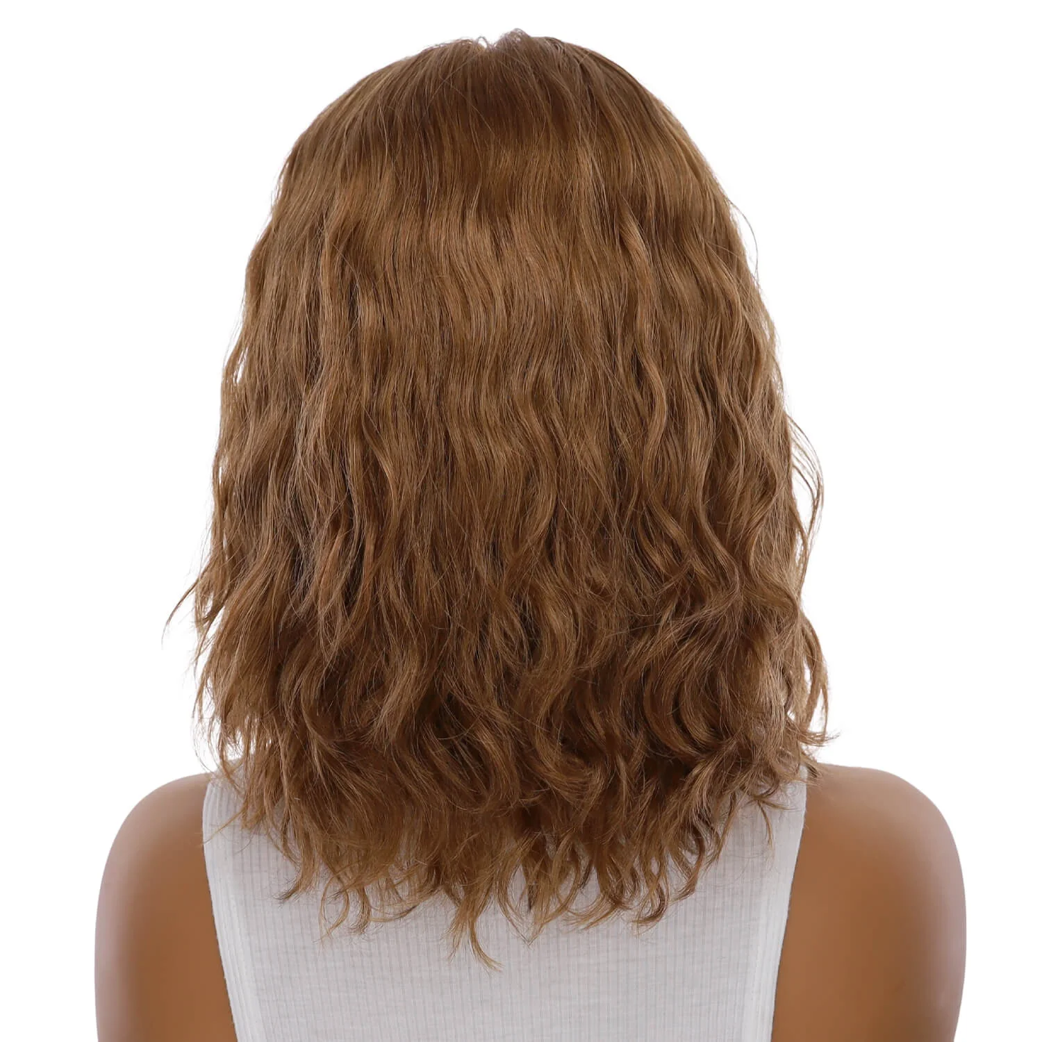 13" Victoria Silk Top Wig Strawberry Blonde Wavy - Image 3
