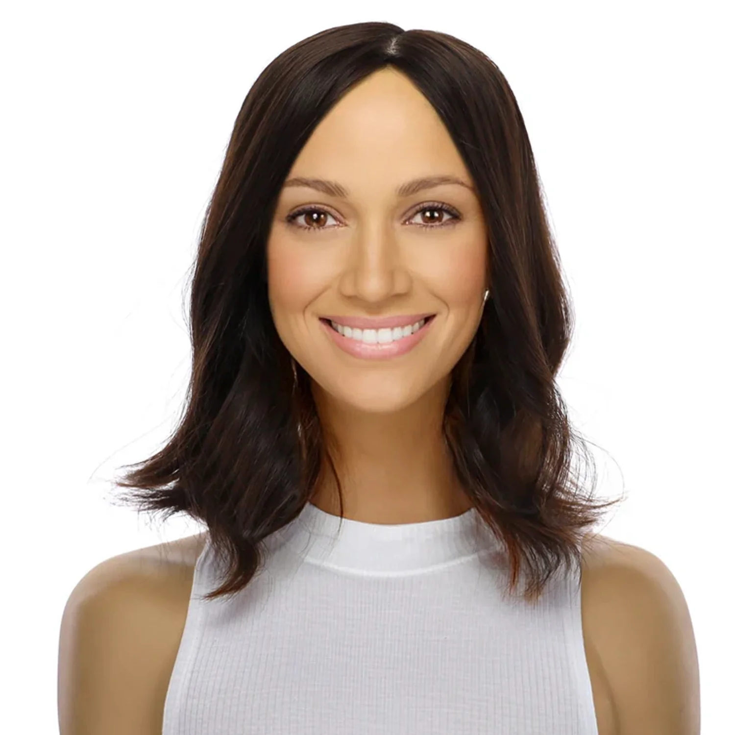 14" Emerald Silk Top Topper #4 Dark Brown - Image 2