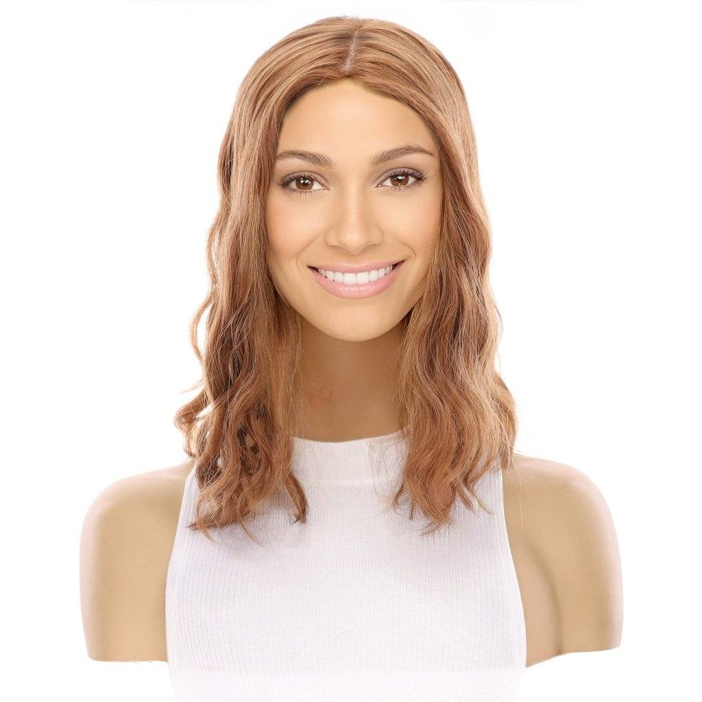 14" Emerald Silk Top Topper Copper Wavy - Image 2