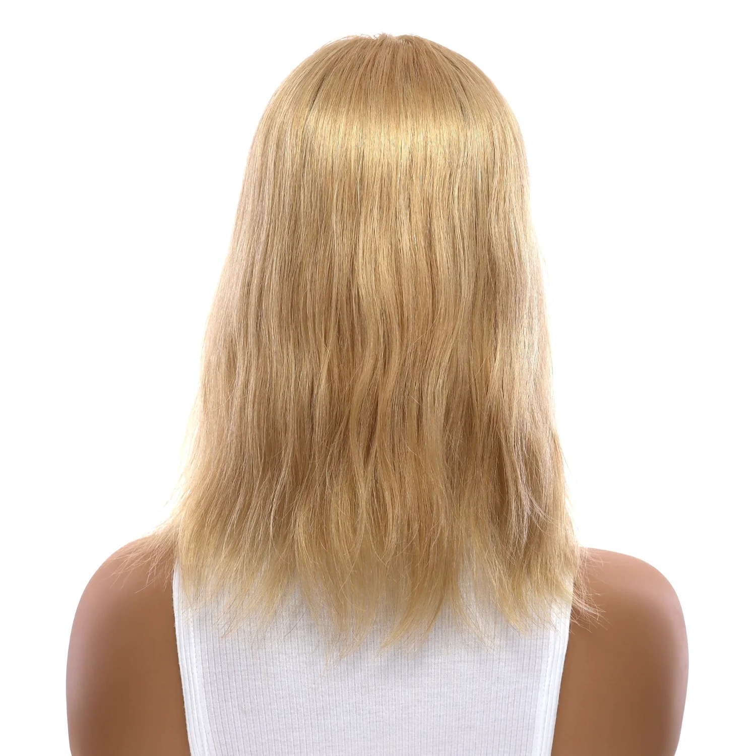 14" Emerald Silk Top Topper Golden Blonde w/ No Rooting Wavy - Image 3
