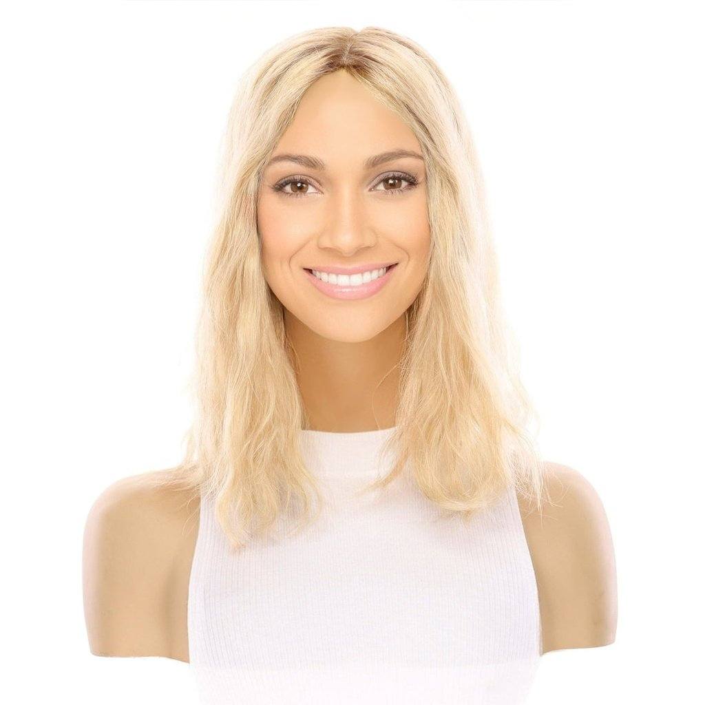 14" Emerald Silk Top Topper Golden Blonde Wavy - Image 2