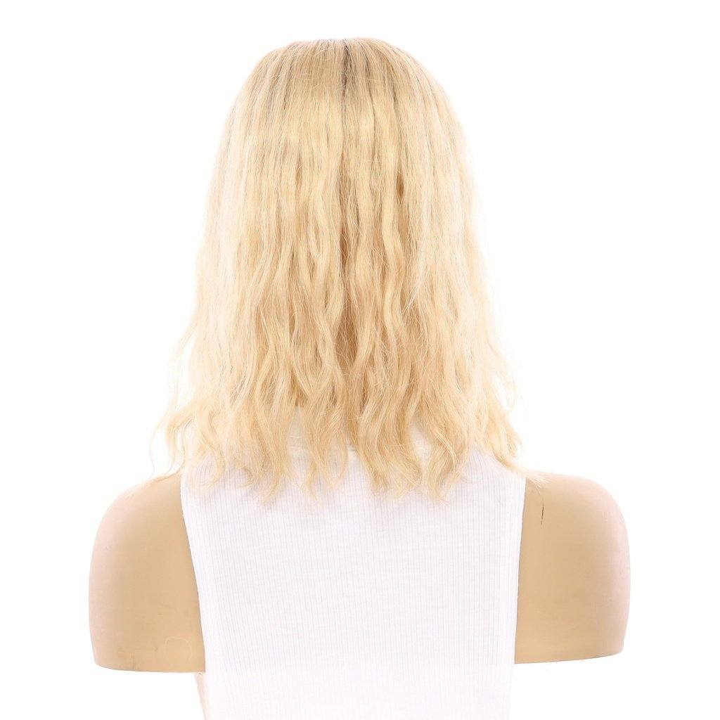 14" Emerald Silk Top Topper Golden Blonde Wavy - Image 3