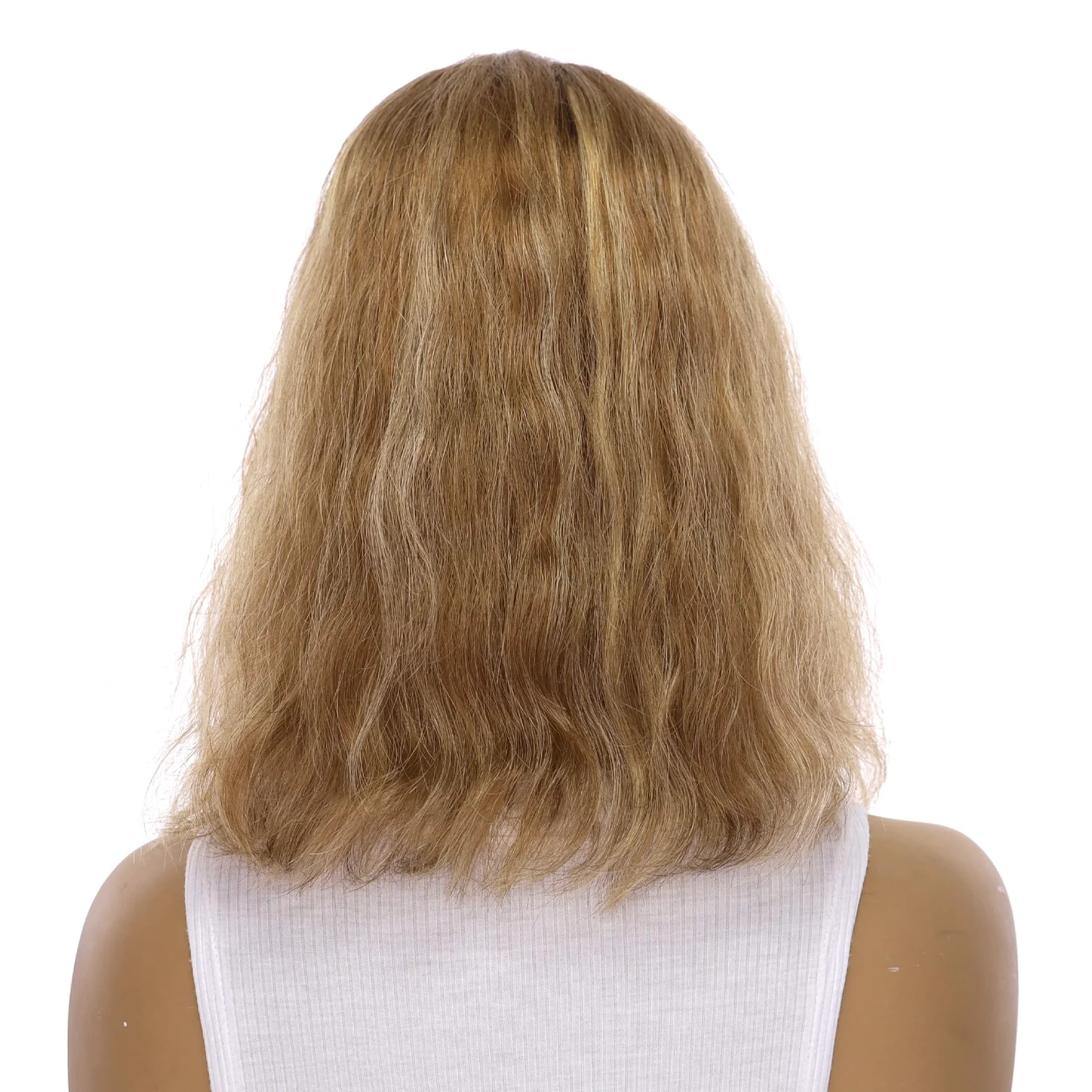 14" Emerald Silk Top Topper Medium Blonde Wavy - Image 3