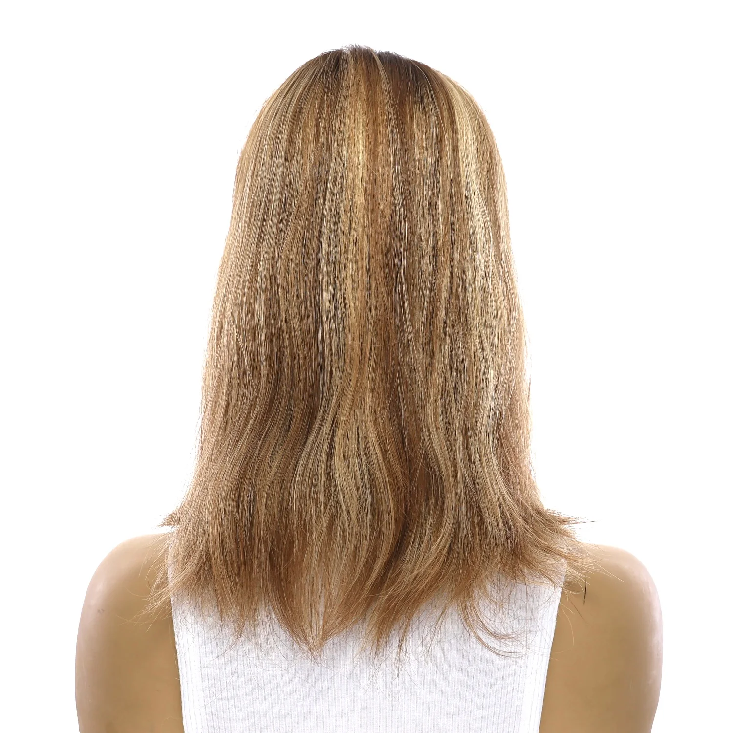 14" Emerald Silk Top Topper Medium Blonde with Highlights Wavy - Image 3