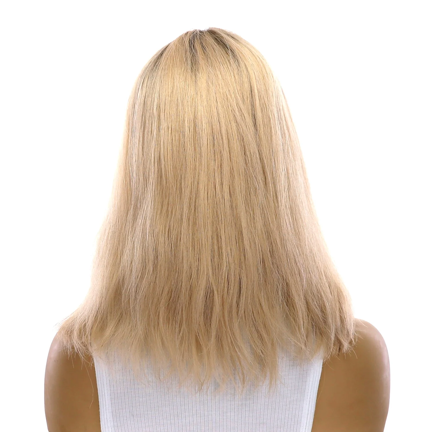 14" Emerald Silk Top Topper Beige Blonde Wavy - Image 3