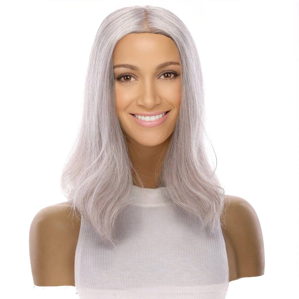 14" Emerald Silk Top Topper Snow Grey - Image 2