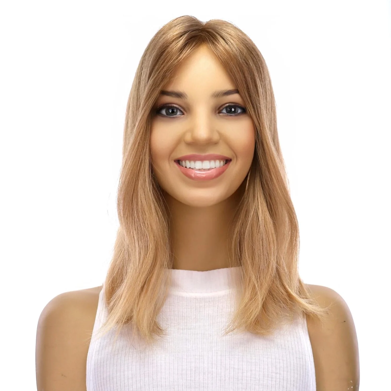 14" Topaz Lace Top Topper #16 Warm Dark Blonde - Image 2