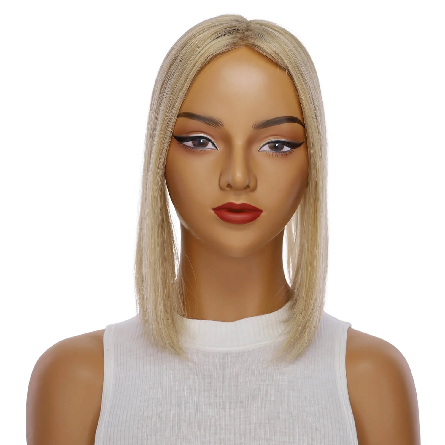 14" Topaz Lace Top Topper Ash Blonde w/ No Rooting - Image 2