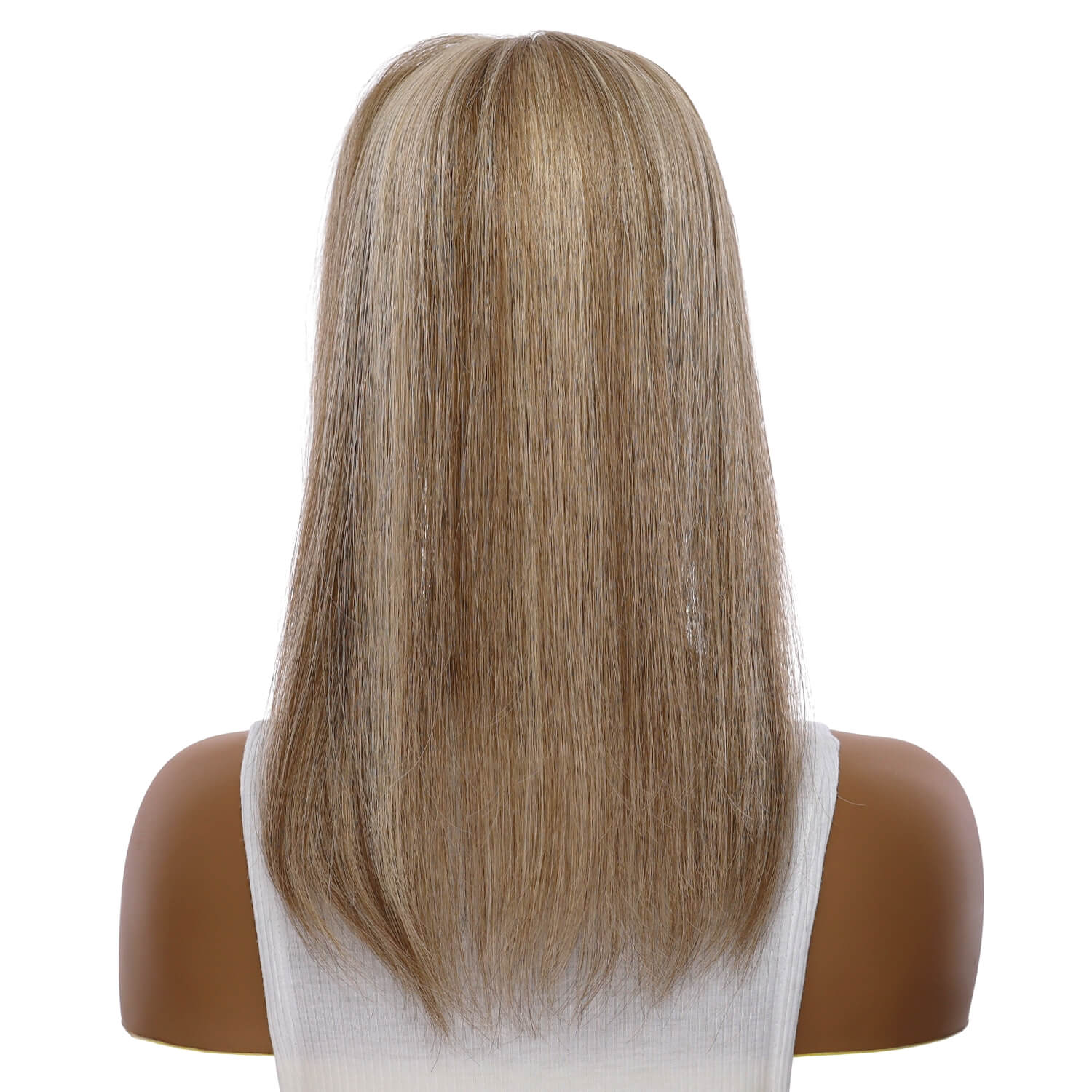 14" Topaz Lace Top Topper Ashy Blonde w/ Highlights w/ No Rooting - Image 3