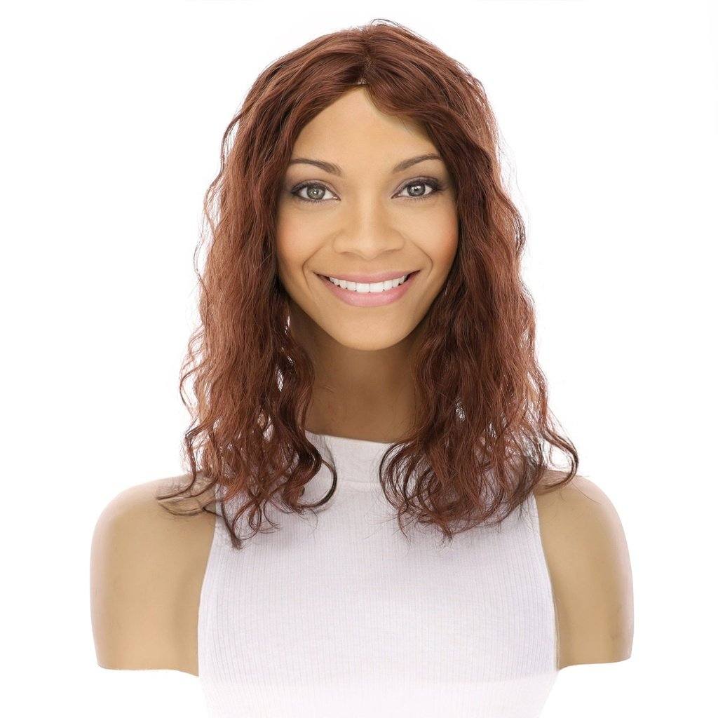 14" Topaz Lace Top Topper Auburn Wavy - Image 2