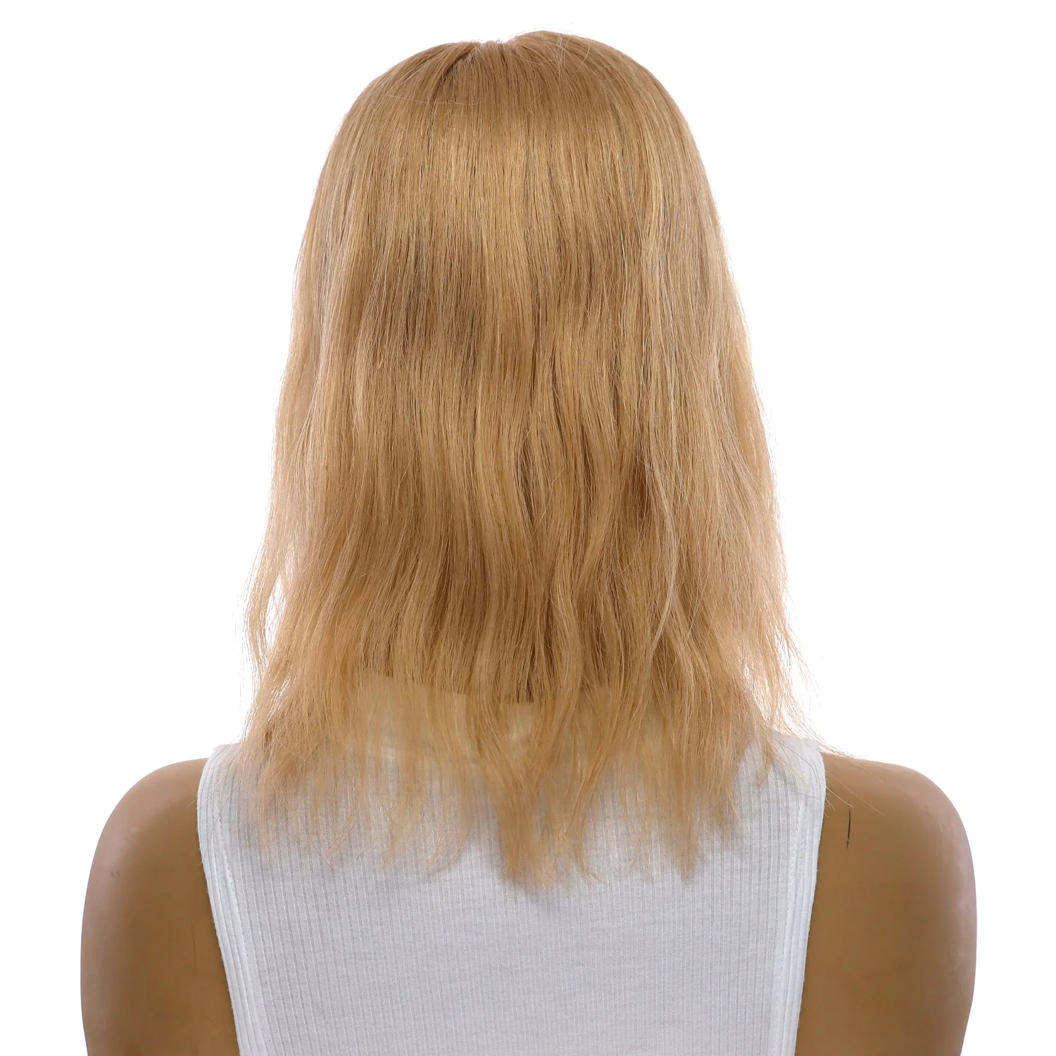 14" Topaz Lace Top Topper Golden Blonde w/ No Rooting Wavy - Image 3