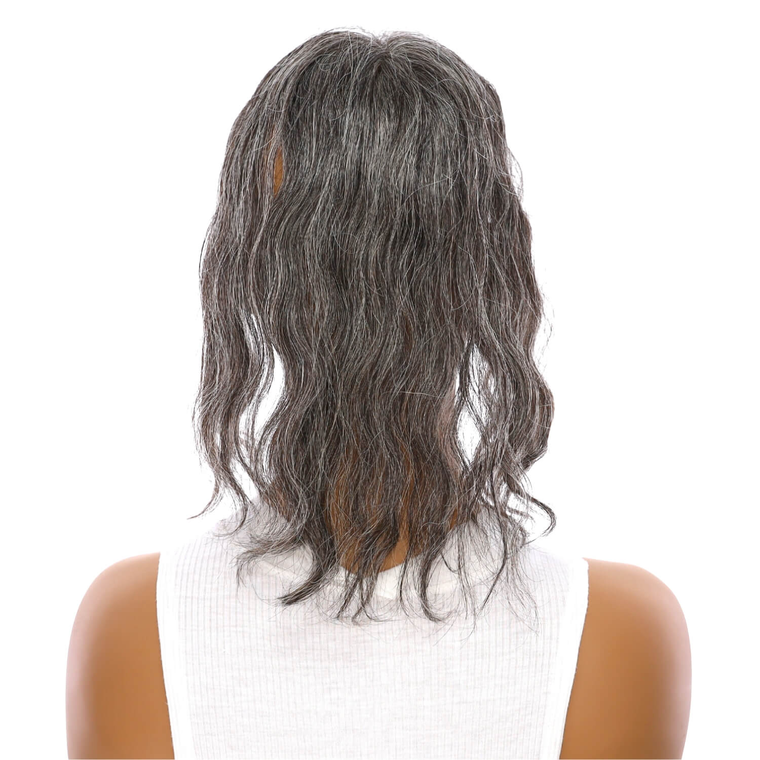 14" Topaz Lace Top Topper Grey B (More Grey) Wavy - Image 3
