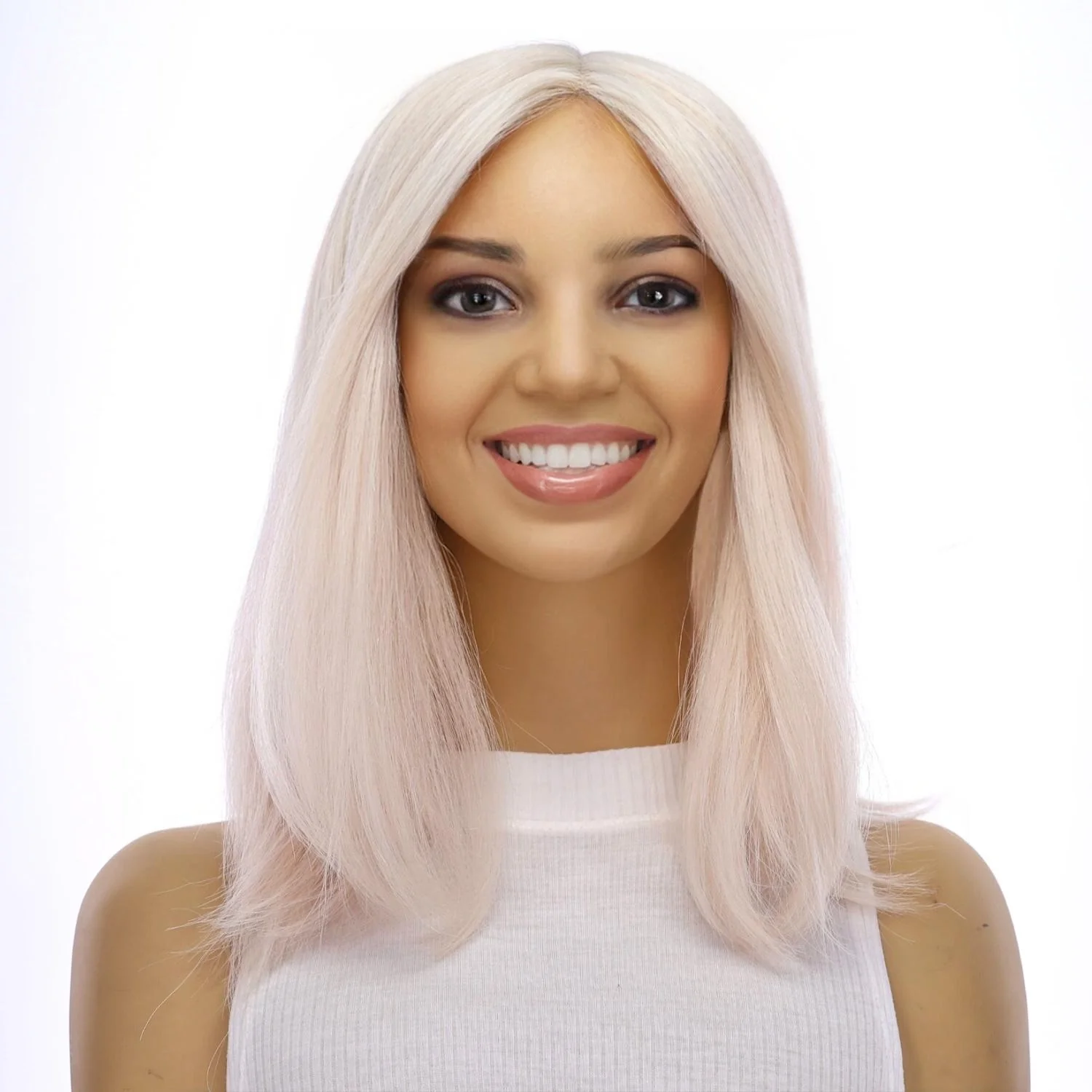 14" Topaz Lace Top Topper Ice Blonde - Image 2