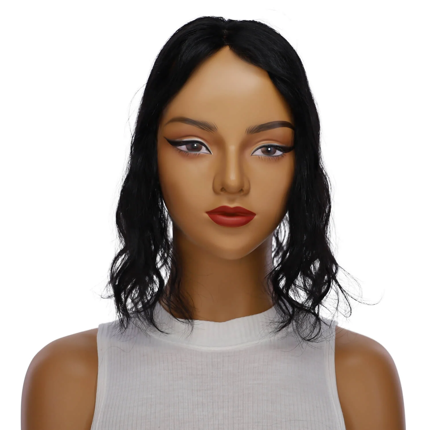 14" Topaz Lace Top Topper Jet Black Wavy - Image 2