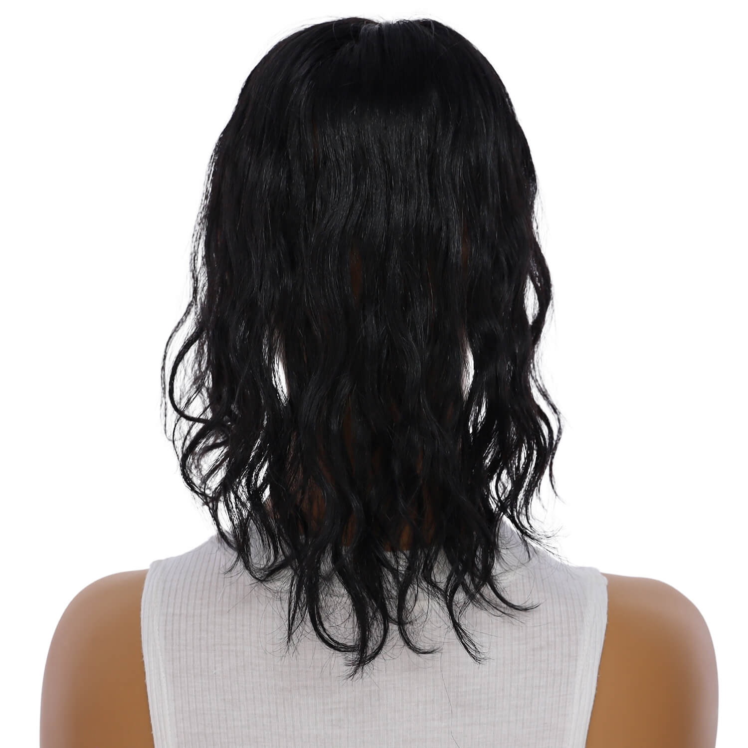 14" Topaz Lace Top Topper Jet Black Wavy - Image 3