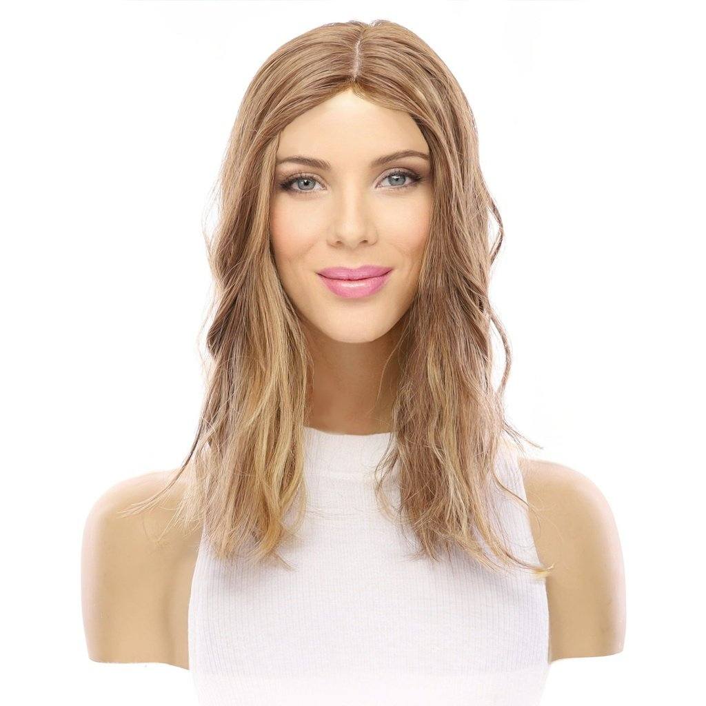 14" Topaz Lace Top Topper Light Brown Babylight Wavy - Image 2