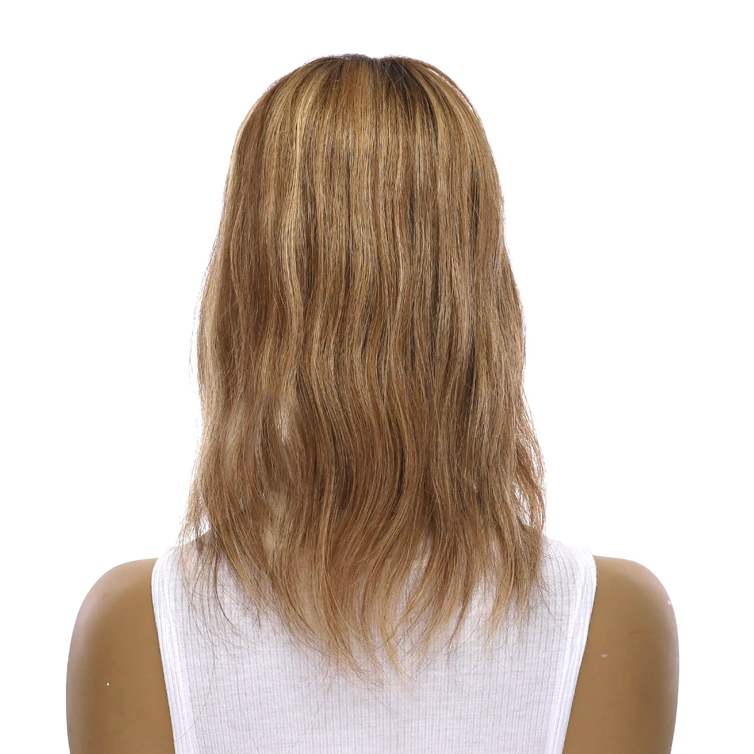 14" Topaz Lace Top Topper Medium Blonde w/ Highlights - Image 3
