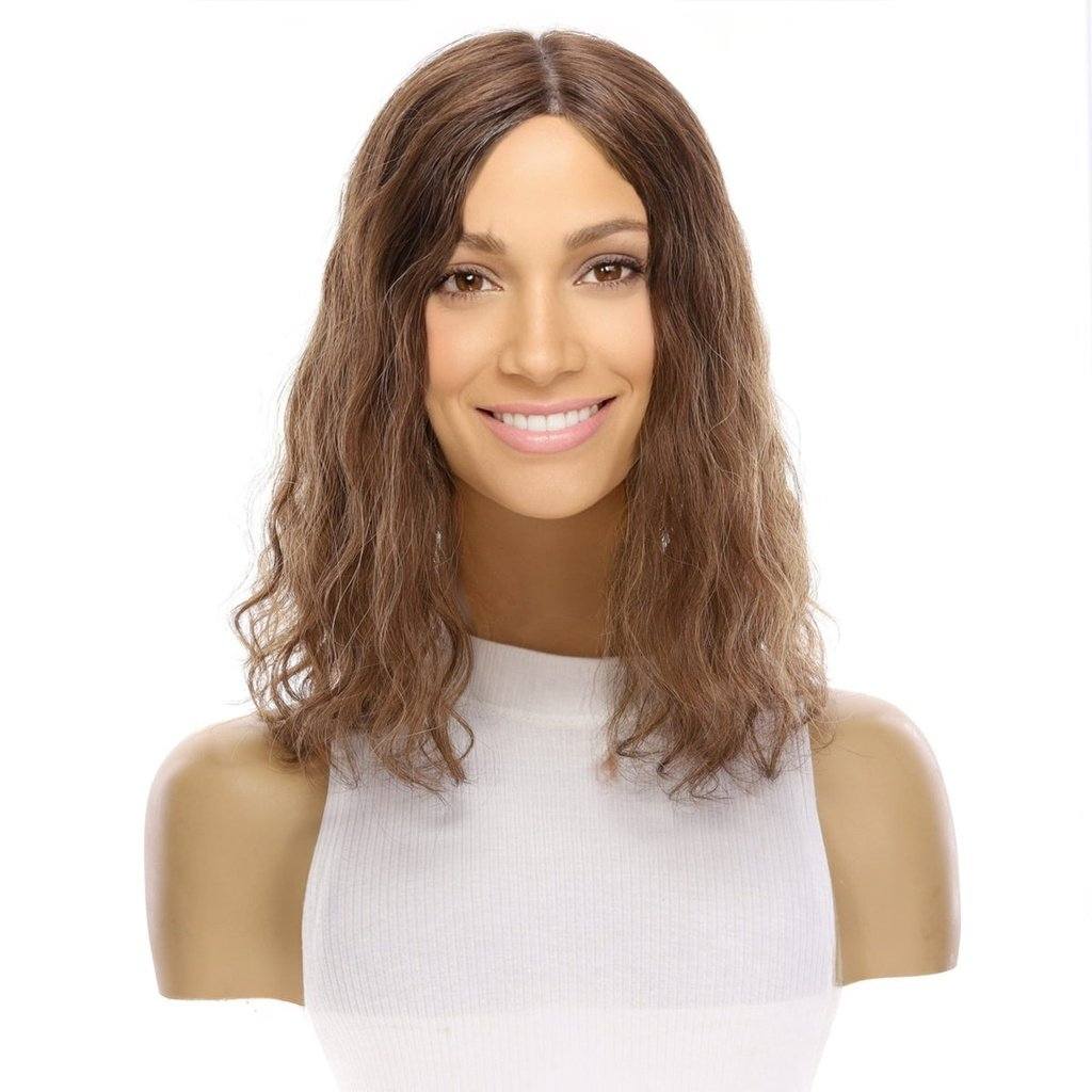 14" Topaz Lace Top Topper Medium Brown Babylight Wavy - Image 2