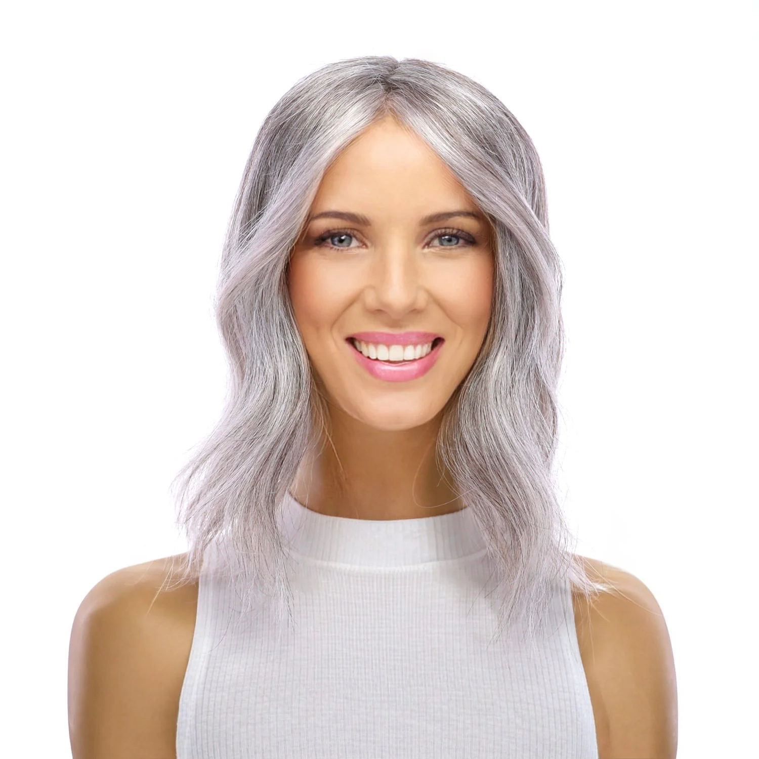 14" Topaz Lace Top Topper Silver Fox - Image 2