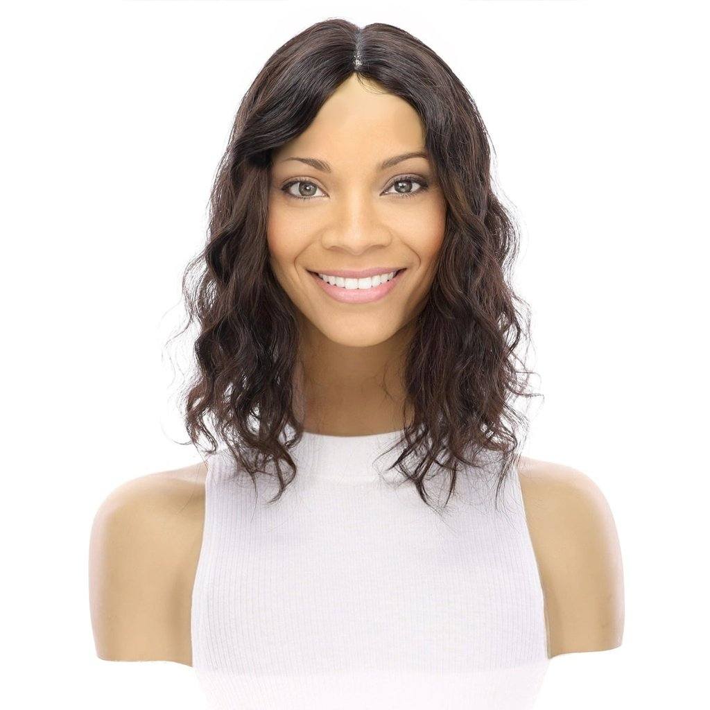 14" Topaz Lace Top Topper Soft Black Wavy - Image 2
