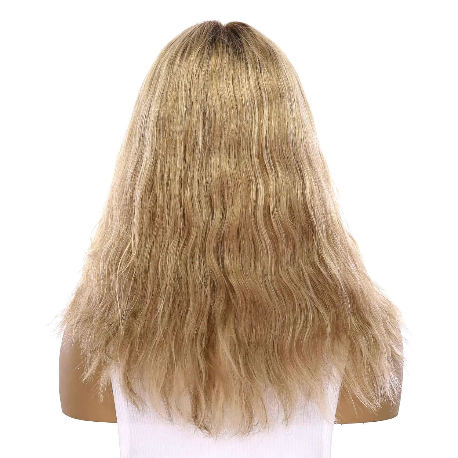 16" Divine Lace Top Topper Ash Blonde Wavy - Image 3
