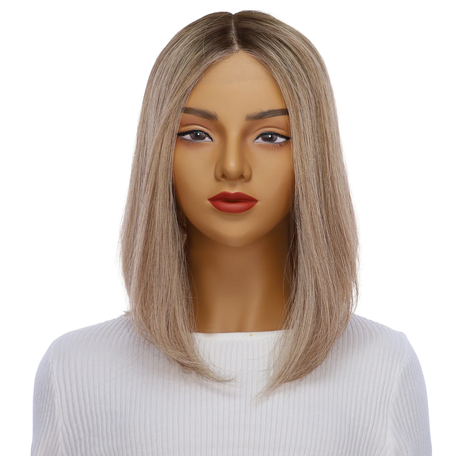 16" Divine Lace Top Topper Ashy Blonde w/ Highlights - Image 2