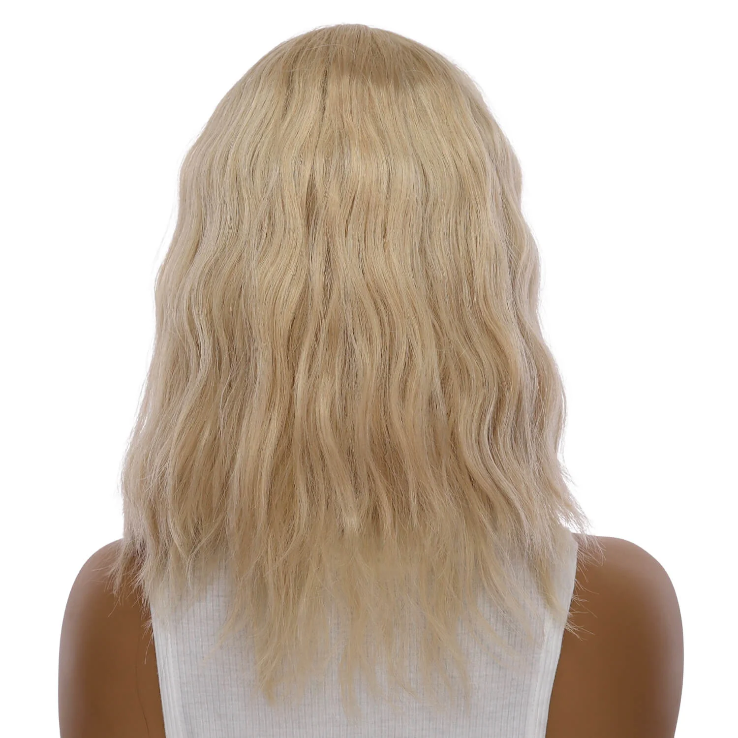 16" Divine Lace Top Topper Beige Blonde w/ No Rooting Wavy - Image 3