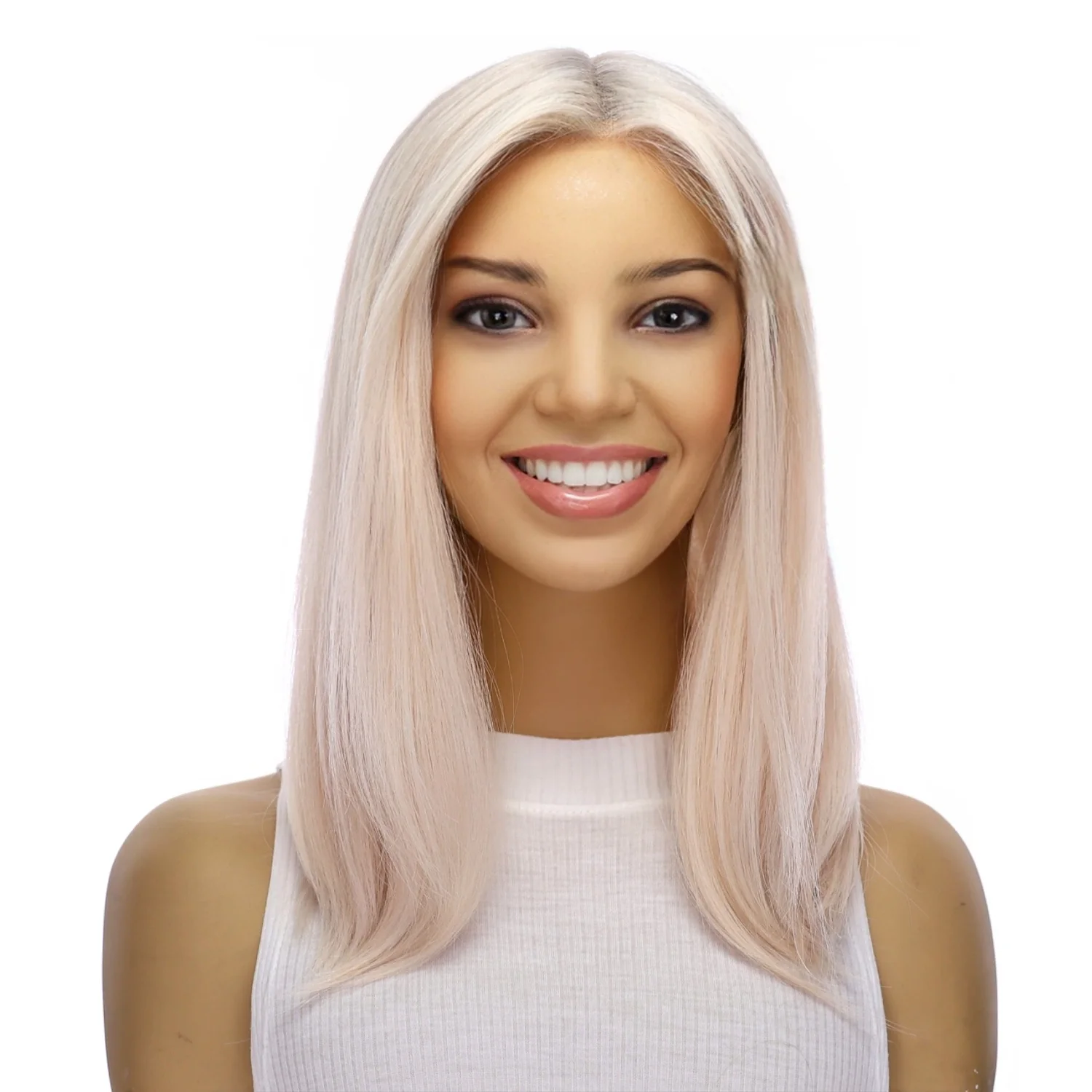 16" Divine Lace Top Topper Ice Blonde - Image 2
