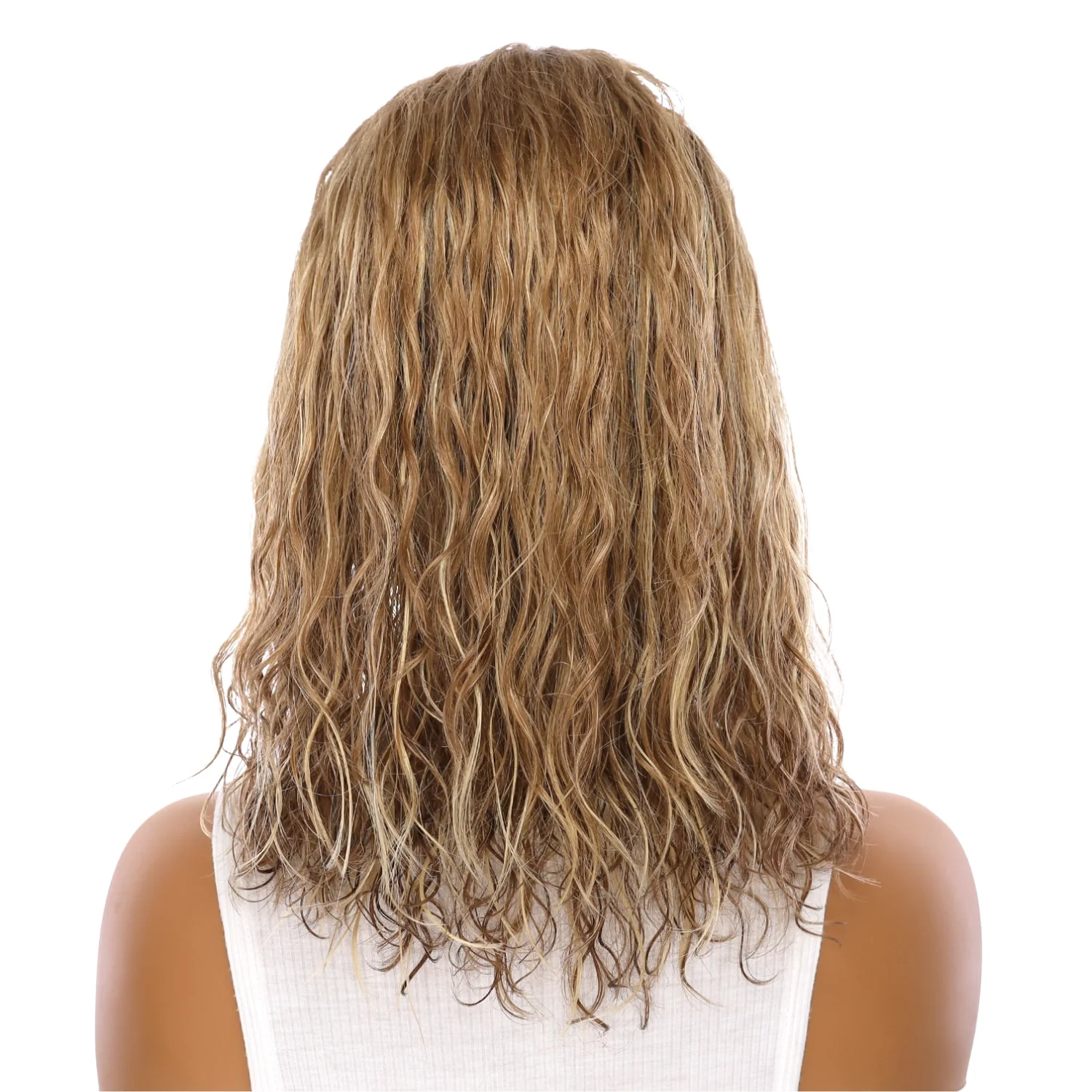 16" Divine Lace Top Topper Medium Blonde Wavy - Image 3