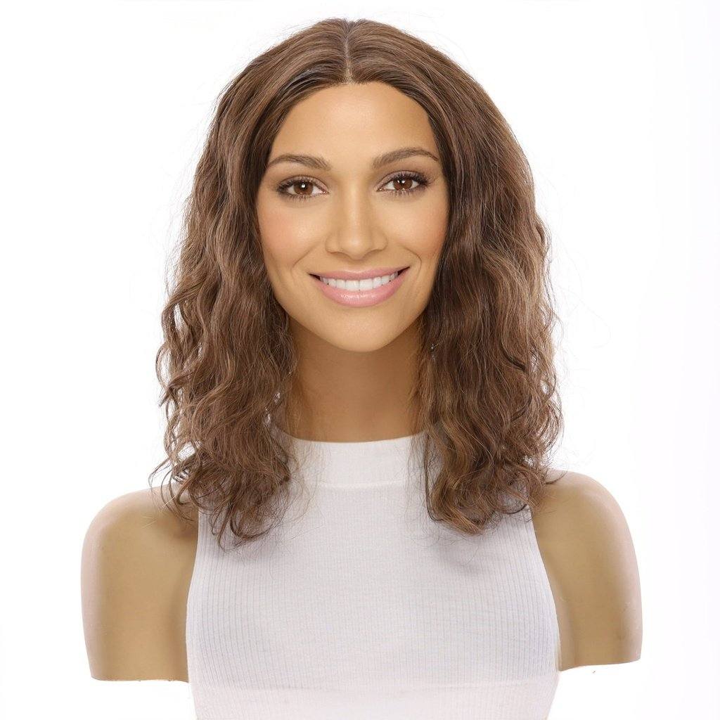 16" Divine Lace Top Topper Medium Brown Babylight Wavy - Image 2