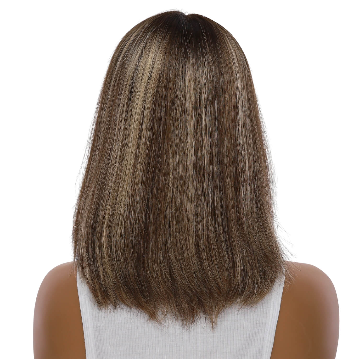 16" Divine Lace Top Topper Medium Brown w/ Highlights - Image 3
