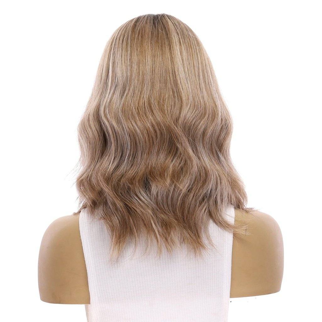 16" Divine Lace Top Wig Ashy Blonde w/ Highlights - Image 3