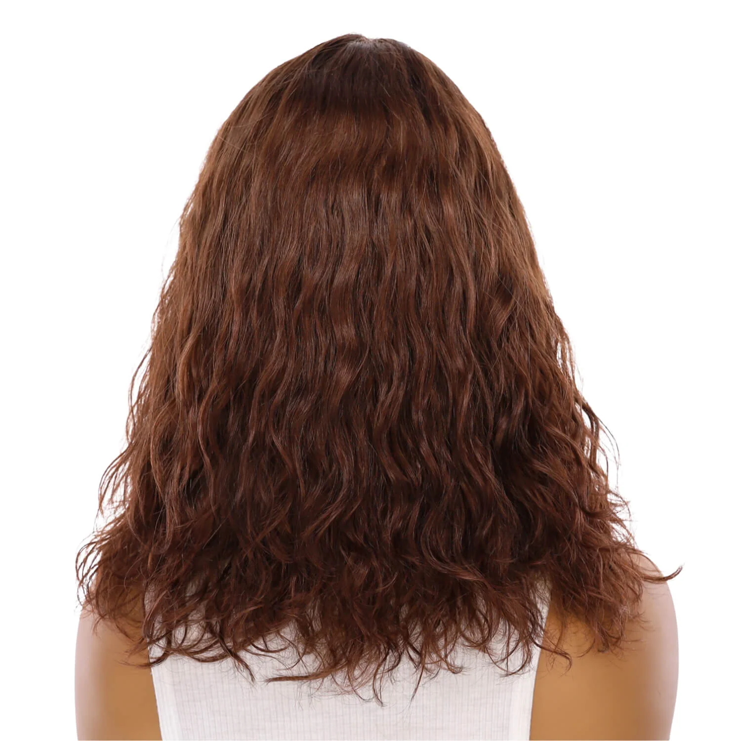 16" Divine Lace Top Wig Auburn Wavy - Image 3