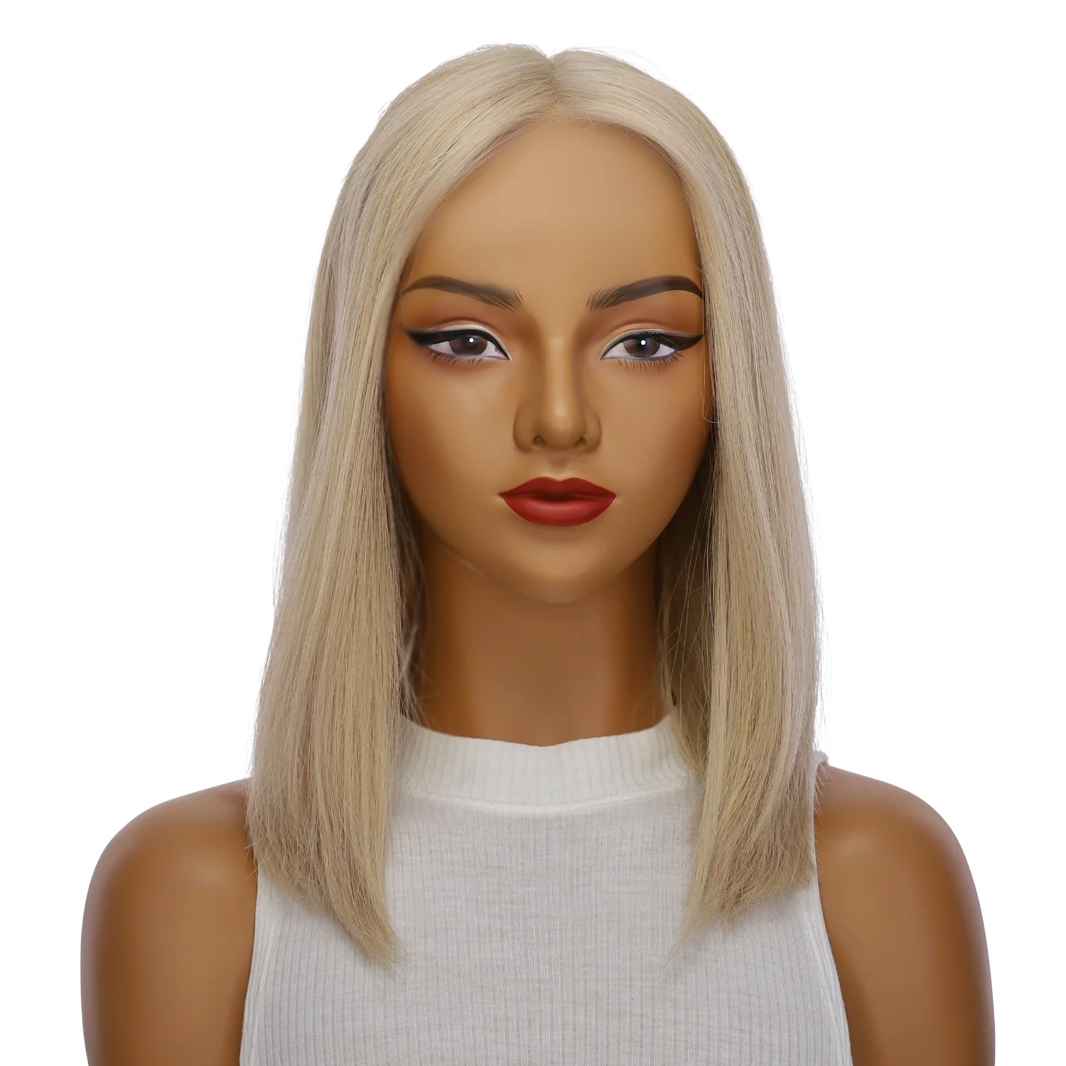 16" Divine Lace Top Wig Beige Blonde w/ No Rooting - Image 2