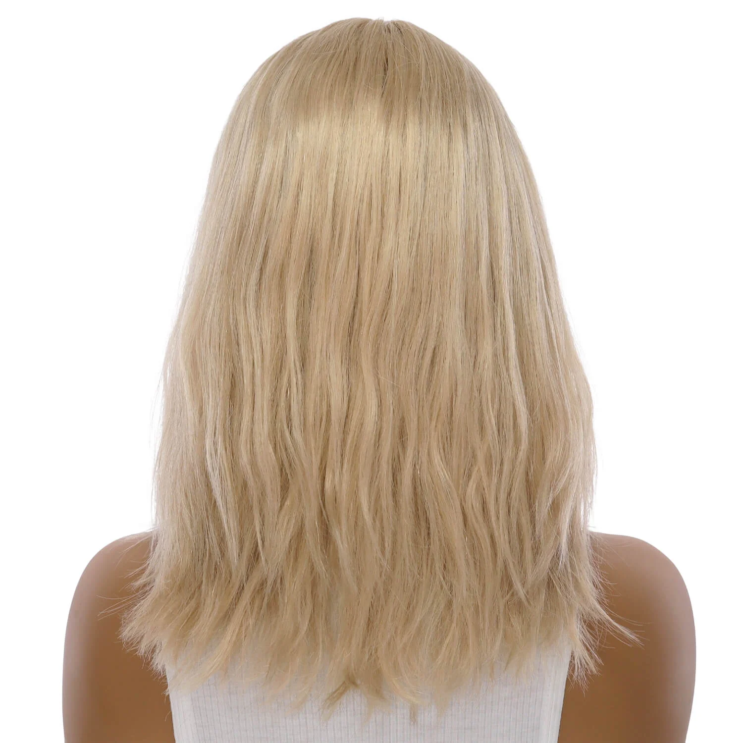 16" Divine Lace Top Wig Beige Blonde w/ No Rooting Wavy - Image 3