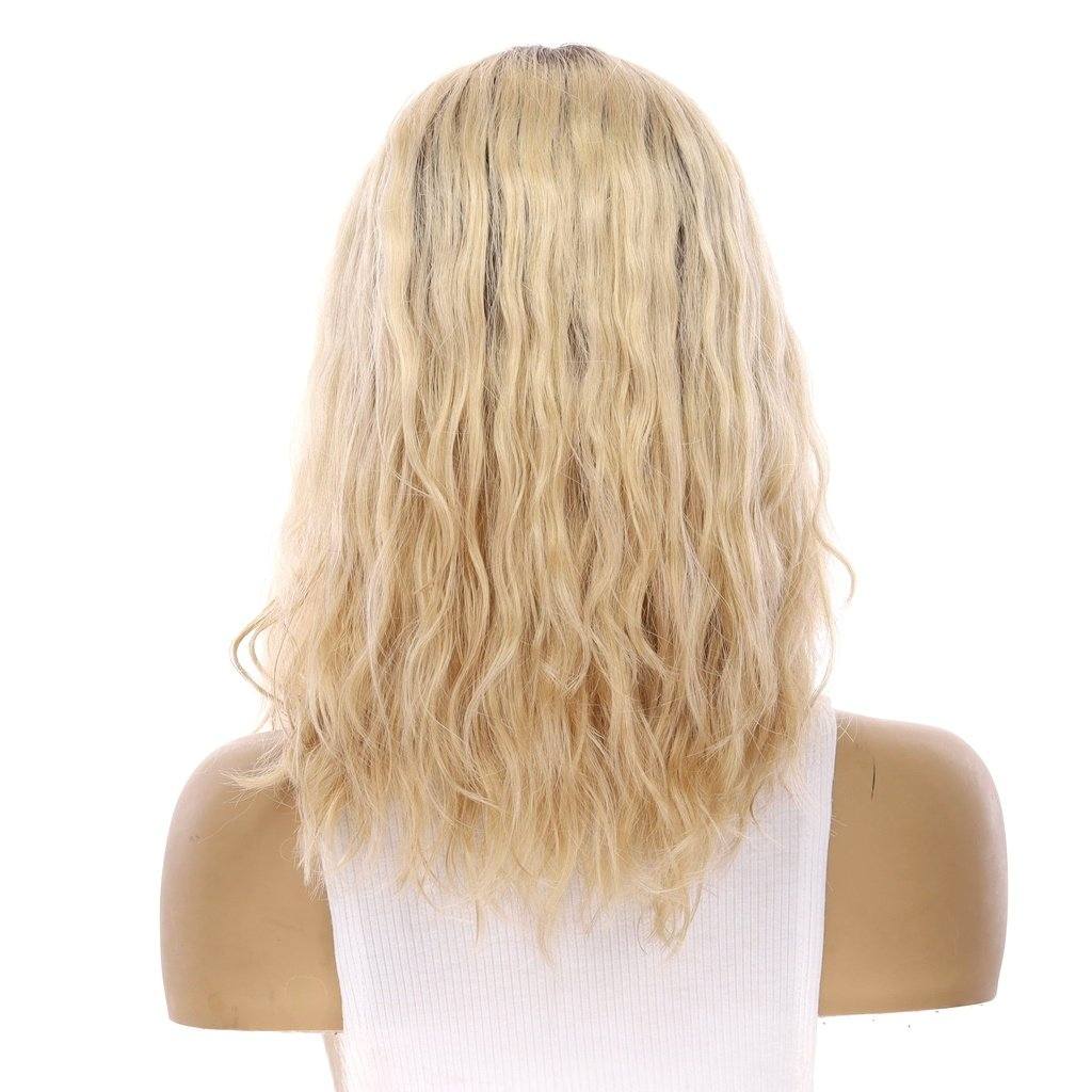 16" Divine Lace Top Wig Beige Blonde Wavy - Image 3