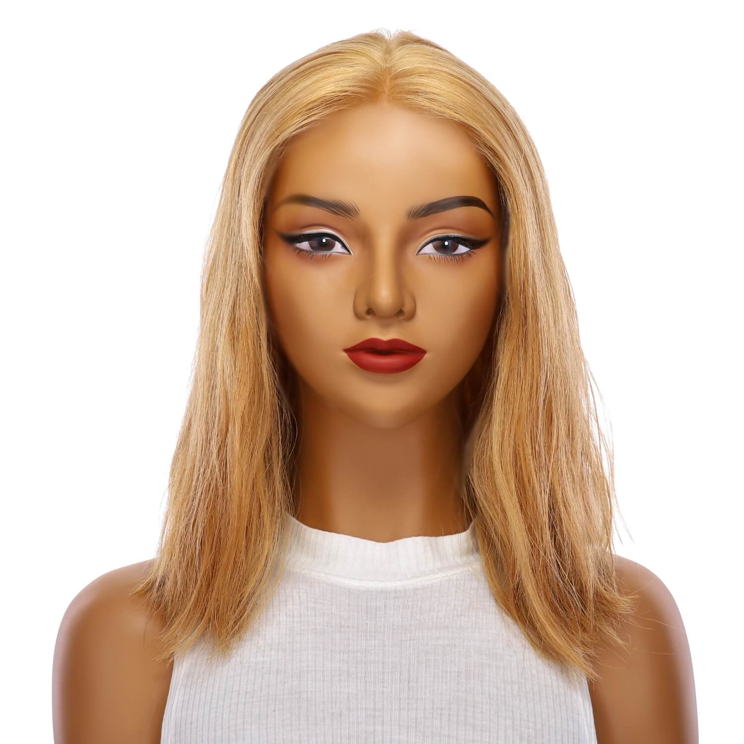 16" Divine Lace Top Wig Golden Strawberry Wavy - Image 2