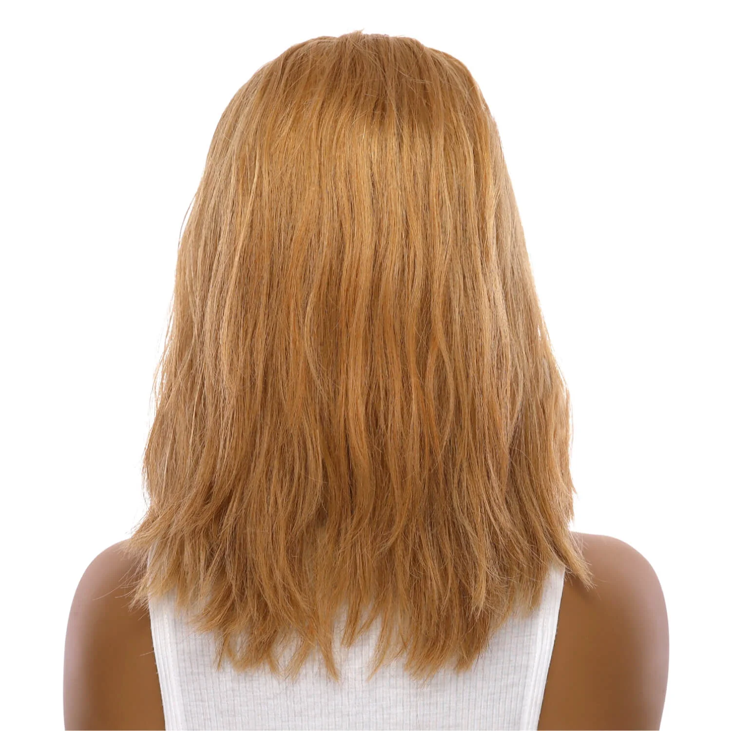 16" Divine Lace Top Wig Golden Strawberry Wavy - Image 3