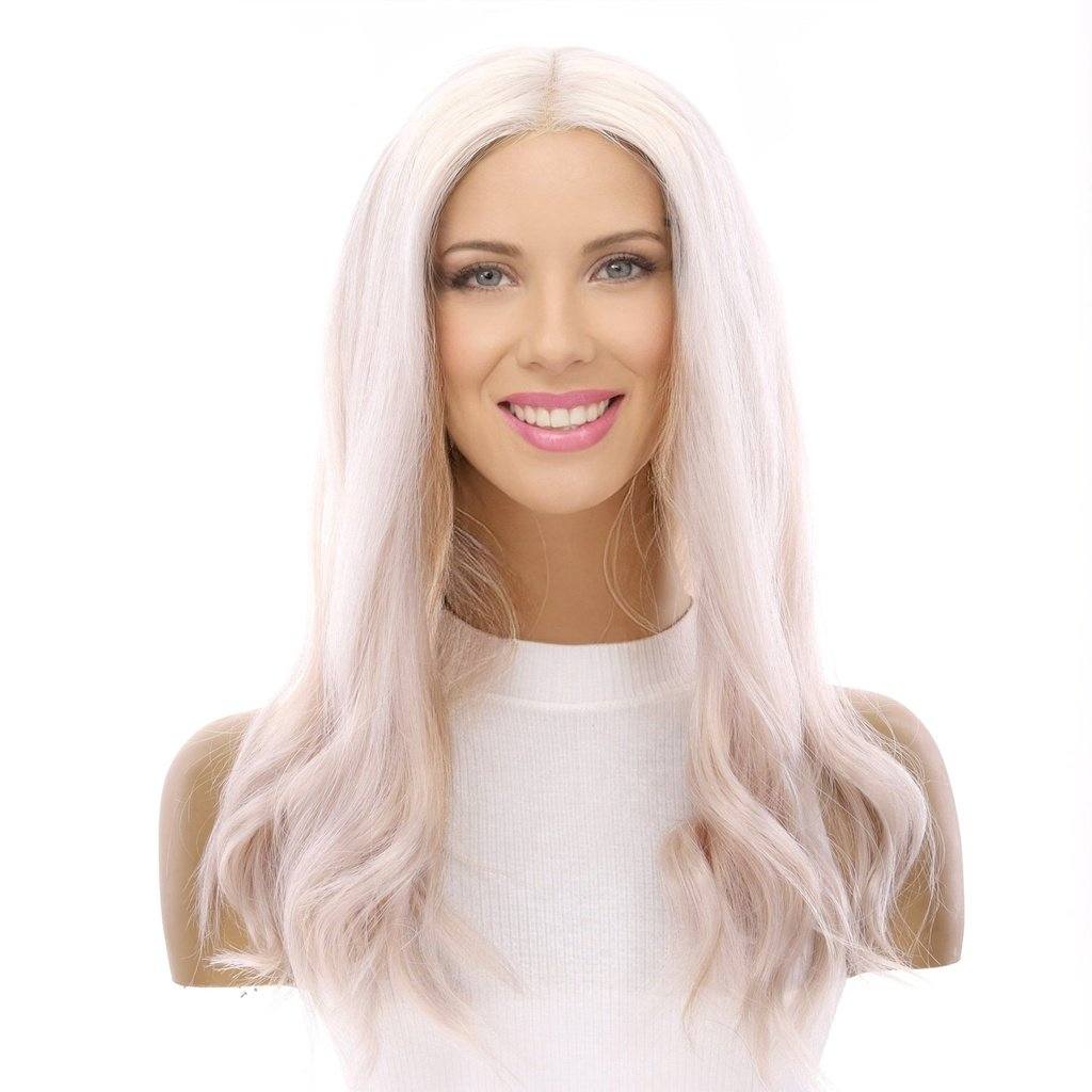 16" Divine Lace Top Wig Ice Blonde - Image 2