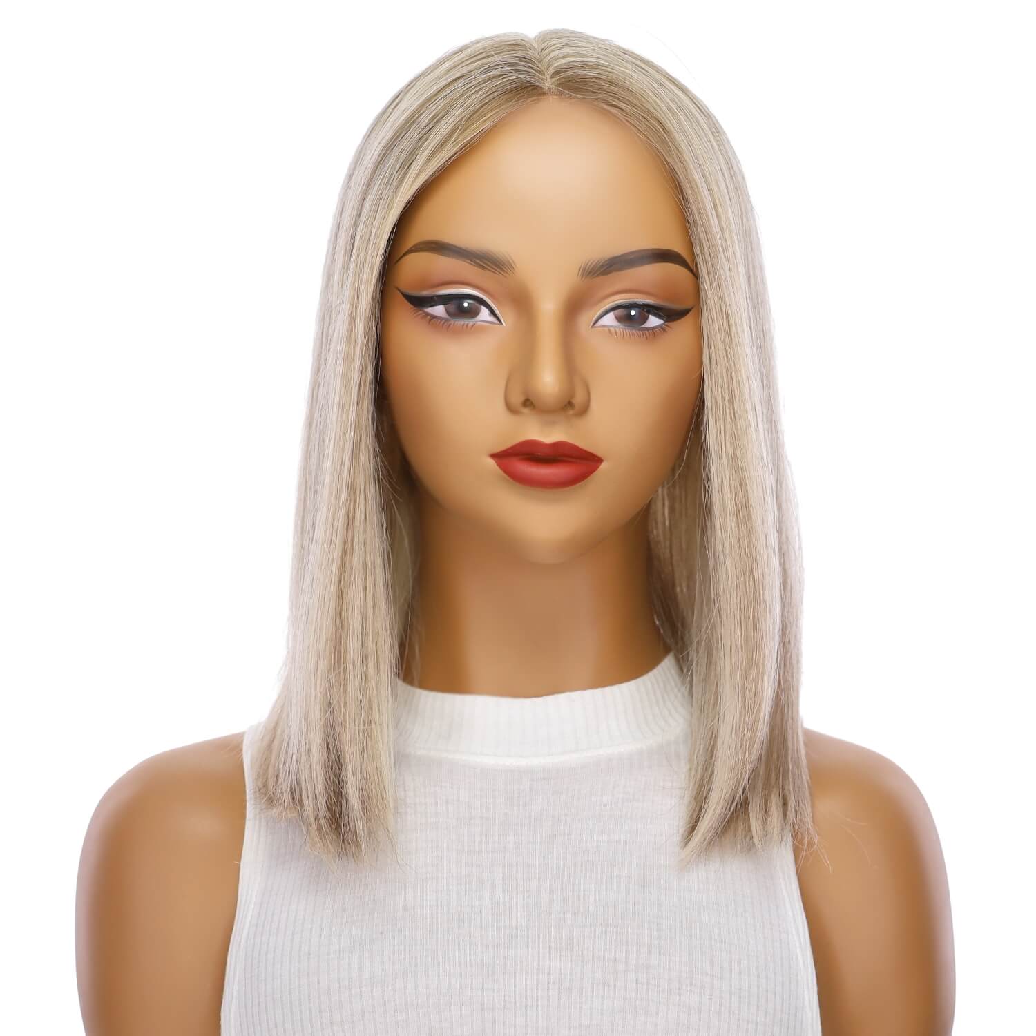 16" Divine Lace Top Wig Icy Blonde w/ Lowlights - Image 2