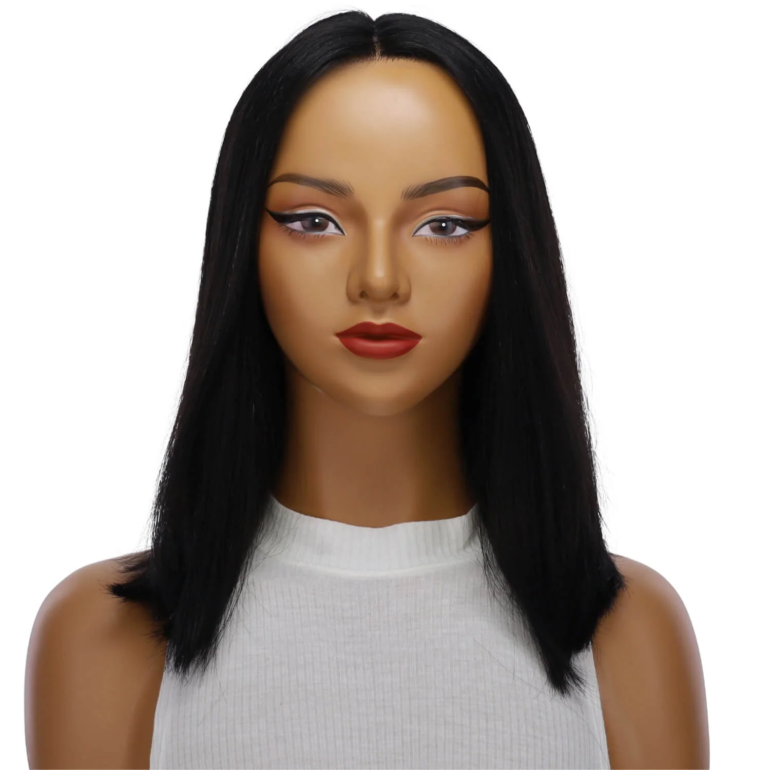 16" Divine Lace Top Wig Jet Black - Image 2
