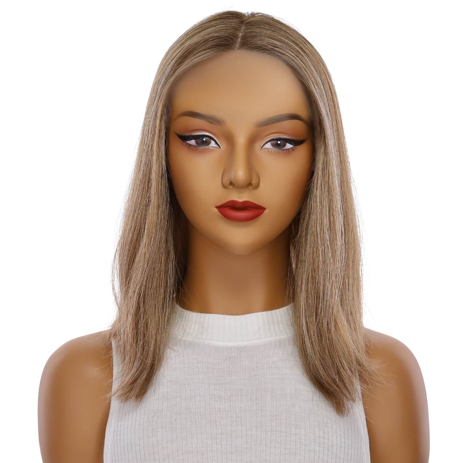 16" Divine Lace Top Wig Medium Blonde w/ Highlights - Image 2