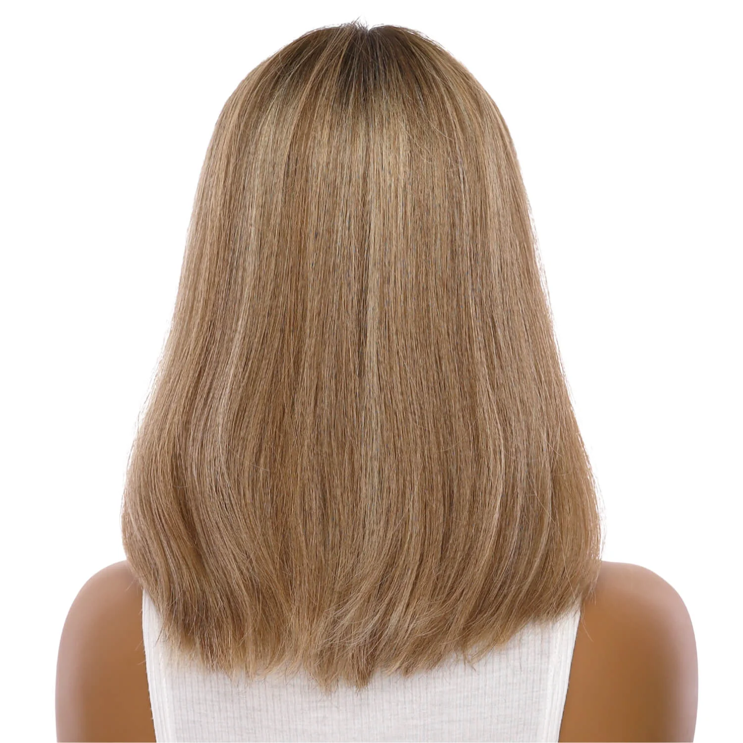 16" Divine Lace Top Wig Medium Blonde w/ Highlights - Image 3