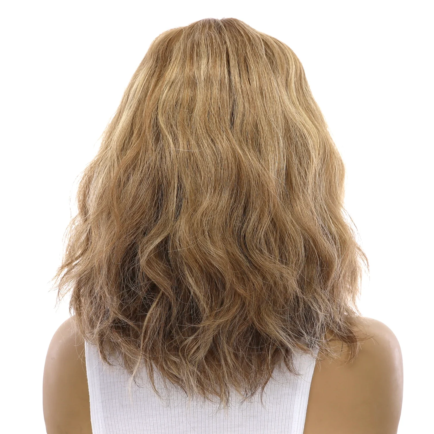 16" Divine Lace Top Wig Medium Blonde Wavy - Image 3