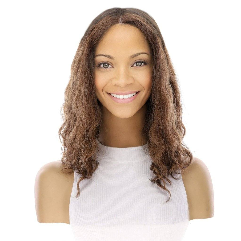 16" Divine Lace Top Wig Medium Brown Babylight Wavy - Image 2