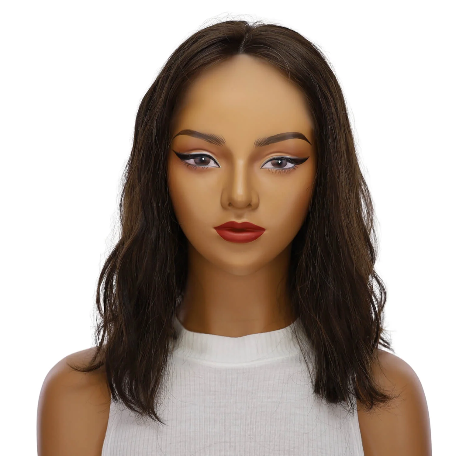 16" Divine Lace Top Wig Neutral Black Wavy - Image 2