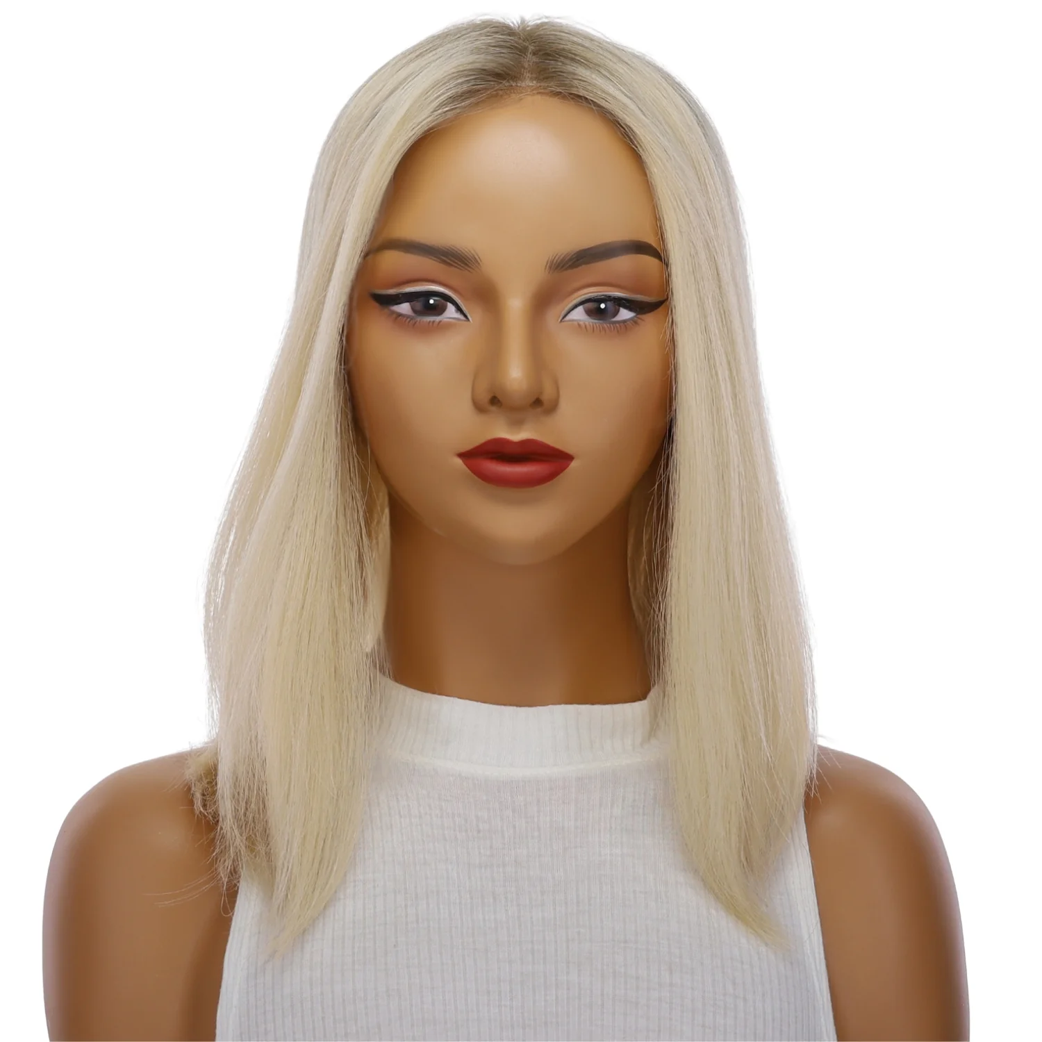 16" Divine Lace Top Wig Platinum Blonde 2.0 - Image 2