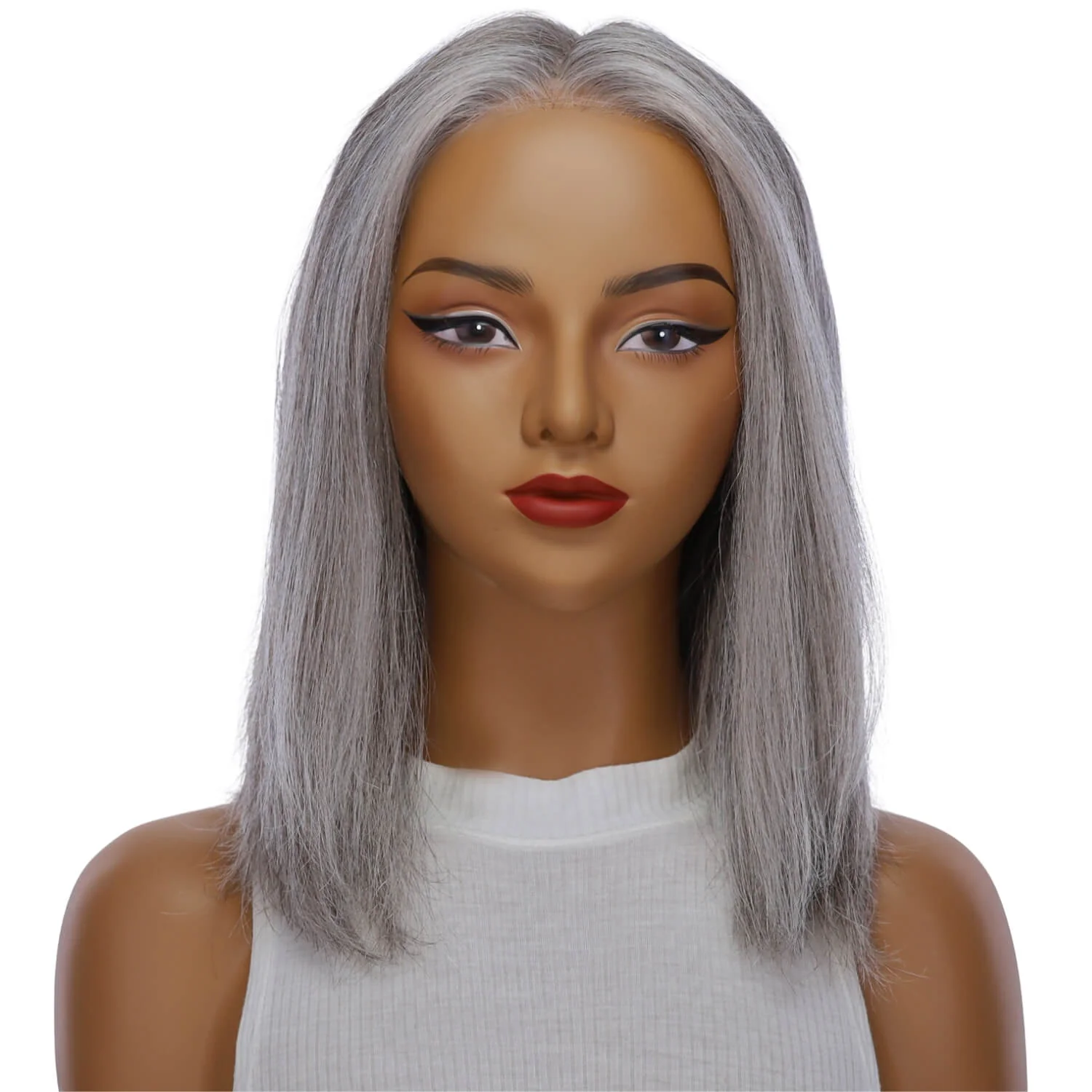 16" Divine Lace Top Wig Silver Fox - Image 2